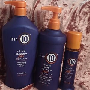 Miracle Hair Care Trio - Deep Blue and Orange